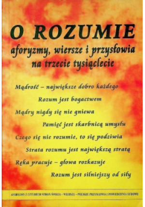 O rozumie - książka  wyd. 2000