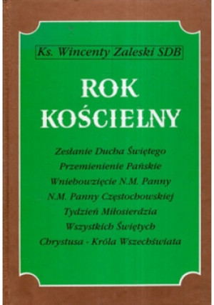 Rok kościelny Tom 2 - Wincenty Zaleski - książka  wyd. 1993