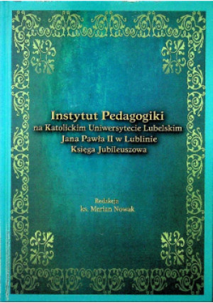 Instytut pedagogiki - Marian Nowak - książka  wyd. 2018