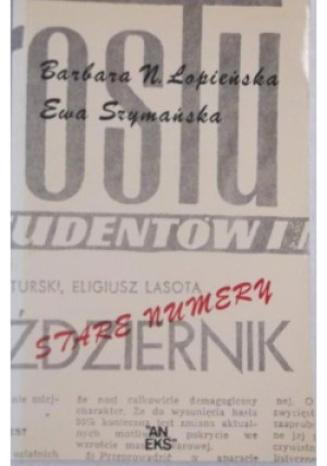 Stare numery - Barbara N. Łopieńska - książka  wyd. 1986