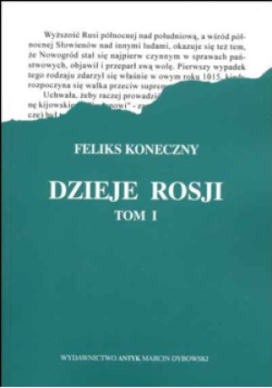 Dzieje rosji Tom 1 - Feliks Konieczny - książka historyczna wyd. 1997