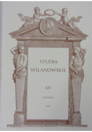 Studia Wilanowskie XIV - książka historyczna wyd. 2003