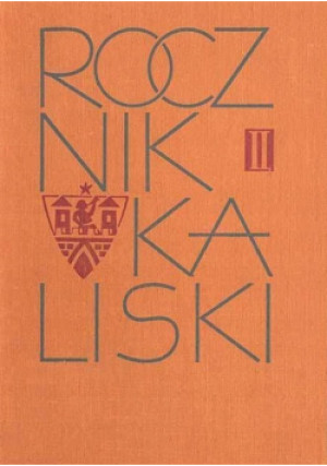 Rocznik kaliski Tom 2 - książka historyczna wyd. 1969