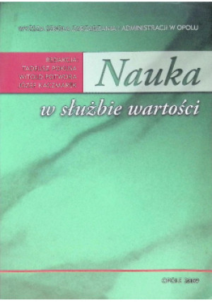 Nauka w służbie wartości - Tadeusz Pokusa - książka  wyd. 2010