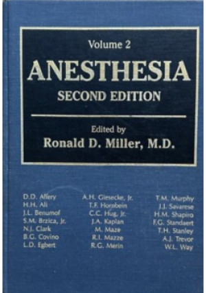 Anesthesia  Volume 2 - Ronald D. Miller - książka  wyd. 1981