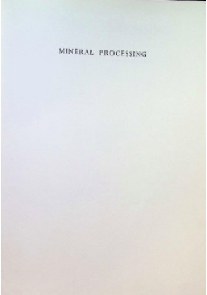 Mineral procesing - E. J. Pryor - książka  wyd. 1965