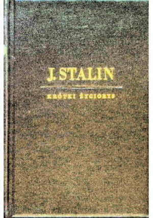 J. Stalin krótki życiorys 1950 r. - książka  wyd. 1950