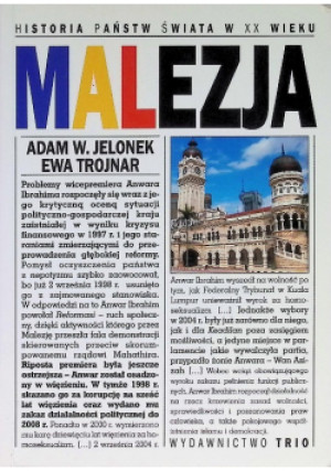 Malezja - Adam W.Jelonek - książka  wyd. 2009