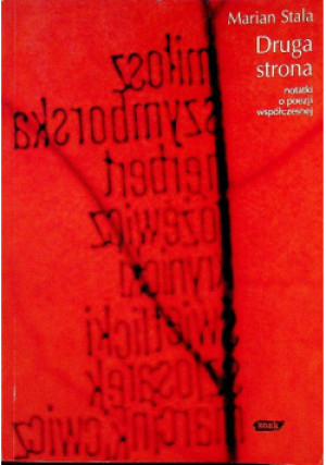 Druga strona - Marian Stala - książka  wyd. 1997