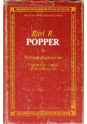 Wiedza obiektywna - Karl Popper - książka  wyd. 1992