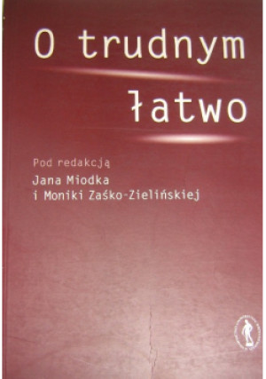 O trudnym łatwo - Jan Miodek - książka  wyd. 2002