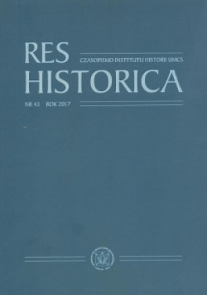 Res Historica Nr 43 - książka  wyd. 2018