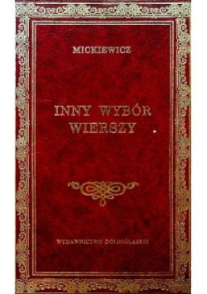 Inny wybór wierszy - Adam Mickiewicz - książka  wyd. 1996