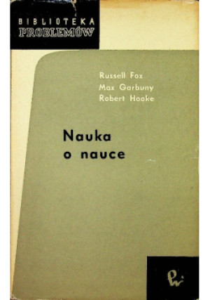 Nauka o nauce - Russell Fox - książka  wyd. 1968
