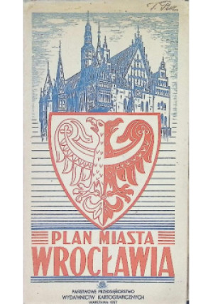 Plan miasta Wrocławia - książka  wyd. 1957