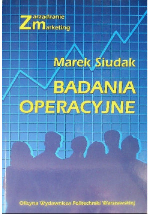 Badania operacyjne - Marek Siudak - książka  wyd. 1998