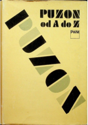Puzon od a do z - Józef Pawłowski - książka  wyd. 1978