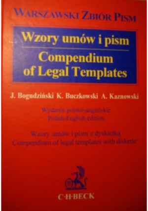 Wzory umów i pism - K. Buczkowski, J. Bogudziński, A. Kaznowski - książka  wyd. 2000
