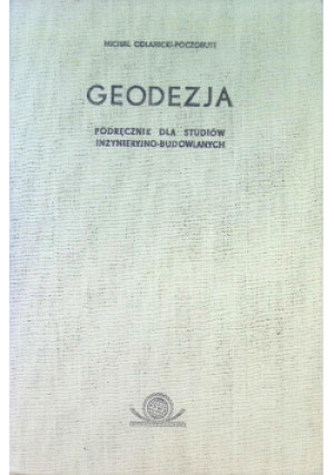 Geodezja - Michał Odlanicki - Poczobutt - książka  wyd. 1977