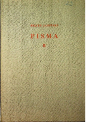 Jasiński Pisma Tom 2 - Feliks Jasiński - książka  wyd. 1961