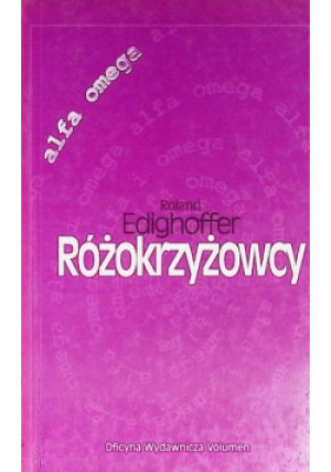 Różokrzyżowcy - Roland Edighoffer - książka  wyd. 1998