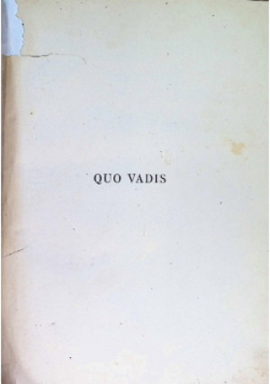Quo Vadis 1927 r. - Henryk Sienkiewicz - książka  wyd. 1927