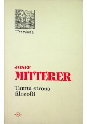 Tamta strona filozofii - Josef Mitterer - książka  wyd. 1996