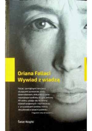 Wywiad z władzą - Oriana Fallaci - książka  wyd. 2016