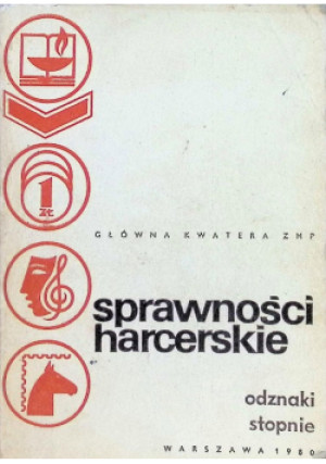 Sprawności harcerskie - książka  wyd. 1980