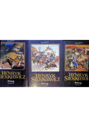 Potop Tom 1 do 3 - Henryk Sienkiewicz - książka historyczna wyd. 1999