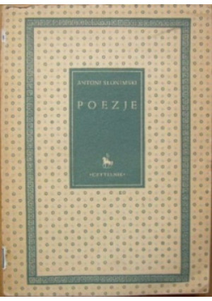 Poezje - Antoni Słonimski - książka historyczna wyd. 1951