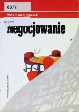 Negocjowanie - Willem Mastenbroek - książka  wyd. 1996