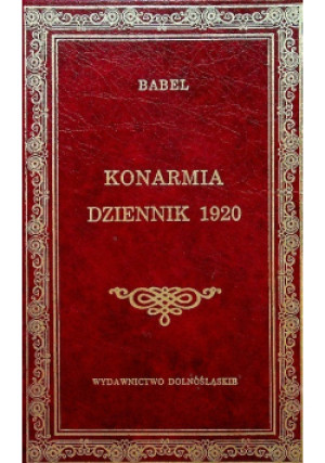 Konarmia Dziennik 1920 - Izaak Babel - książka  wyd. 1999
