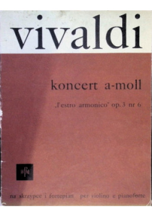Koncert a - moll - Antonio Vivaldi - książka  wyd. 1968