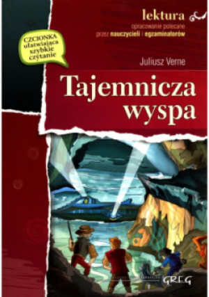 Tajemnicza wyspa Lektura z opracowaniem - Juliusz Verne - książka  wyd. 2018