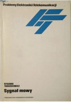 Sygnał mowy - Ryszard Tadeusiewicz - książka  wyd. 1988