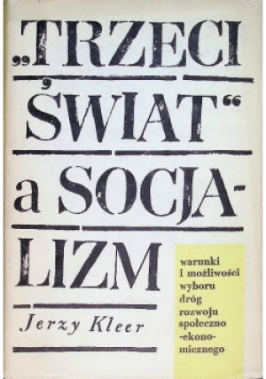 Trzeci świat a socjalizm - Jerzy Kleer - książka  wyd. 1964