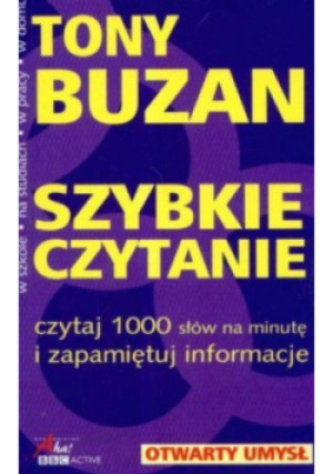 Szybkie czytanie - Tony Buzan - książka  wyd. 2007