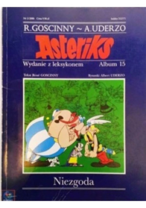 15 Asterix Niezgoda - Rene Goscinny - książka  wyd. 2000