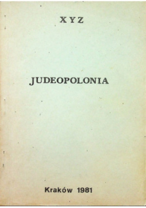 Judeopolonia - książka reportaż wyd. 1981