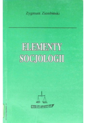 Elementy socjologii - Zygmunt Ziembiński - książka  wyd. 1994