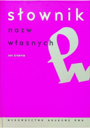 Słownik nazw własnych - Jan Grzenia - książka  wyd. 2003