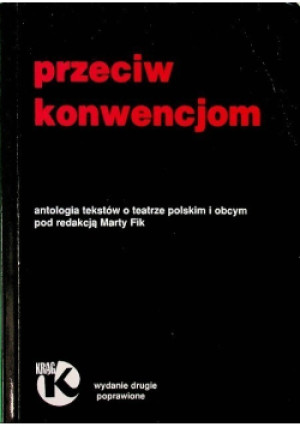 Przeciw konwencjom - Marta Fik - książka  wyd. 1995