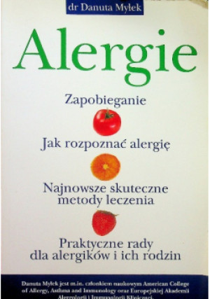Alergie - Danuta Myłek - książka  wyd. 2007
