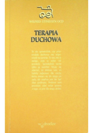 Terapia duchowa - Wilfrid Stinissen - książka  wyd. 2001