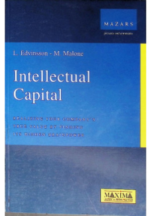 Intellectual Capital - L. Edvinsson - książka  wyd. 1999