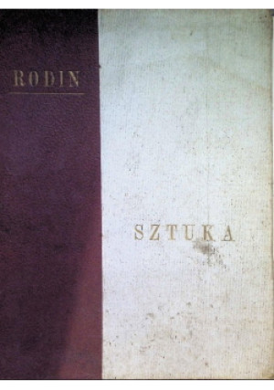Sztuka, 1923 r. - August Rodin - książka  wyd. 1923