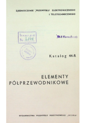 Elementy półprzewodnikowe - książka  wyd. 1970