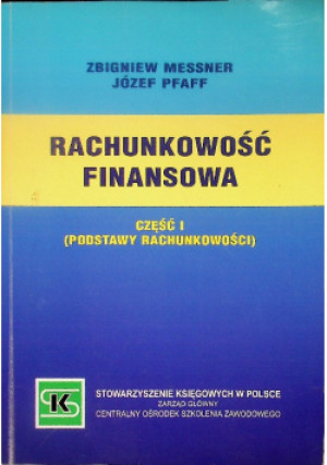 Rachunkowość finansowa - Zbigniew Messner - książka  wyd. 2007