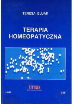 Terapia homeopatyczna - Teresa Bujak - książka  wyd. 1995